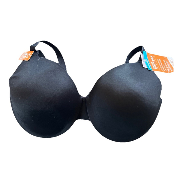 Warner's Women's This Is Not a Bra In Black Full-Coverage Wired Bra Size 38D NWT - Picture 1 of 7